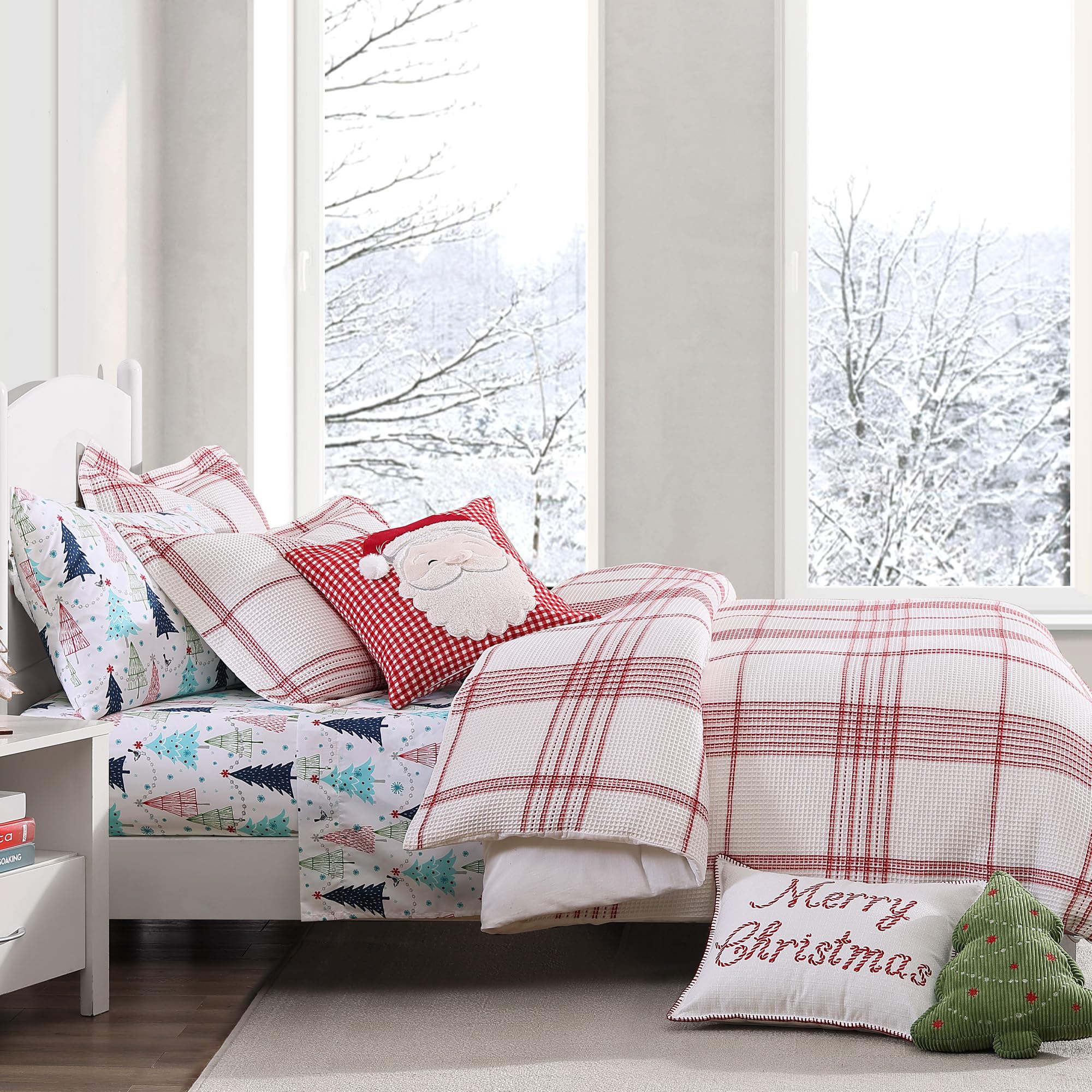 Amazon.com: Levtex Home - Peppermint Plaid Comforter Set - Twin